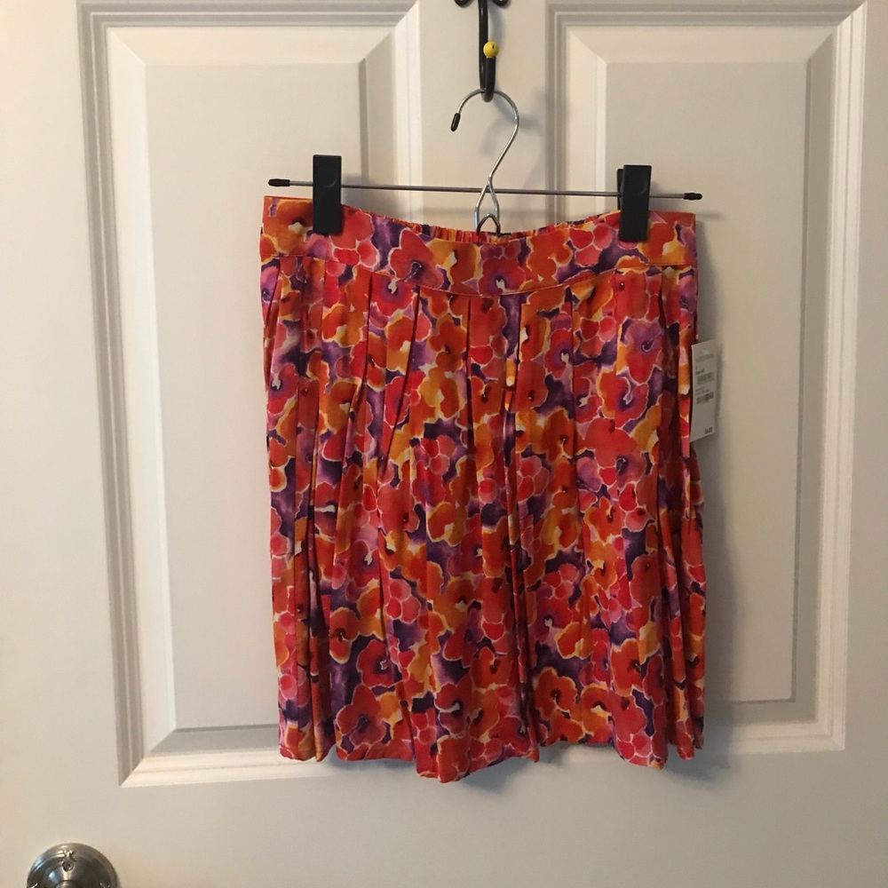 Frenchi watercolor floral mini skirt